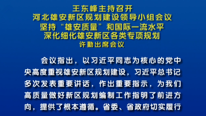 王东峰：深化细化AG尊时凯龙人生就博新区各类专项规划